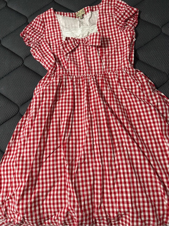 Lindy Bop Dresses & Skirts - Red Gingham Bow-Front Women’s Dress